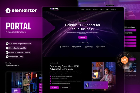 Portal 20250426 – IT Company Elementor Template Kit