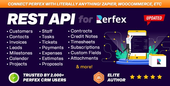REST API module for Perfex CRM 2.0.8 – Connect your Perfex CRM with third party applications