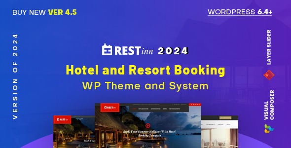 Restinn- Hotel Booking WordPress Theme (One Page and Multipage) 4.6