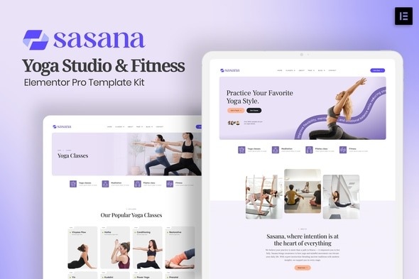 Sasana 1.0 – Yoga Studio & Fitness Elementor Pro Template Kit
