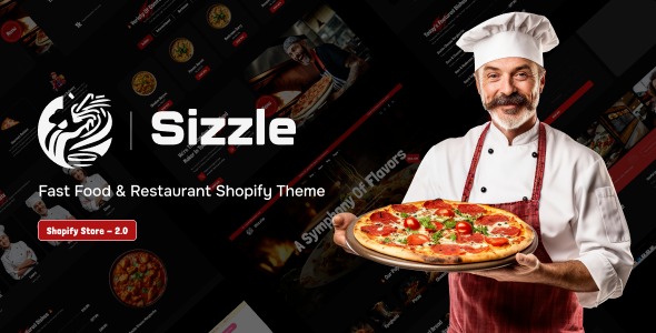Sizzle 1.0 – Fast Food & Restaurant Shopify Theme