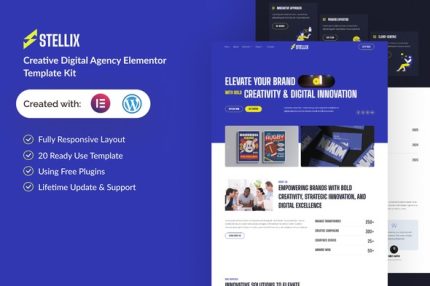 Stellix - Creative Digital Agency Elementor Template Kit