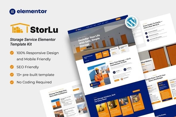 StorLu 1.0 – Storage Service Elementor Template Kit
