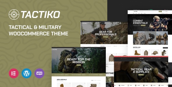 Tactiko 1.1.1 – Tactical & Military Shop WooCommerce Theme
