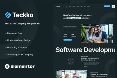 Teckko 1.0 – IT Company Elementor Template Kit