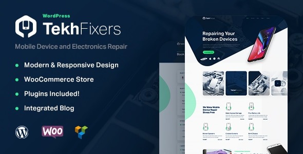 TekhFixers 1.1.0 – Mobile Device Repair WordPress Theme