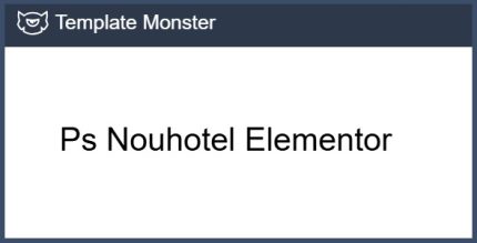 Ps Nouhotel Elementor - Hotel Booking Prestashop Theme
