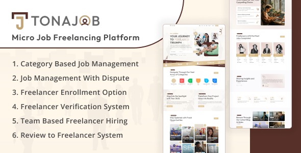 TonaJob 1.0 – MicroJob Freelancing Platform