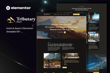 Tributary 1.0 – Hotel & Resort Elementor Template Kit
