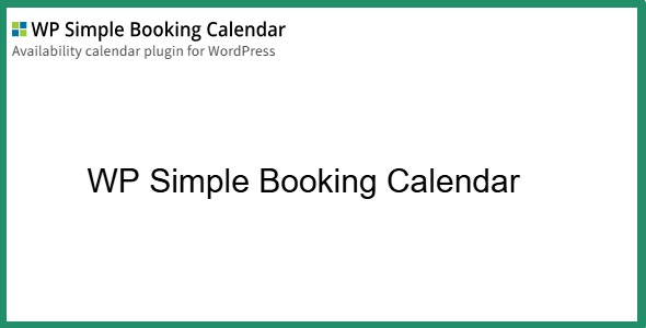 WP Simple Booking Calendar 8.4