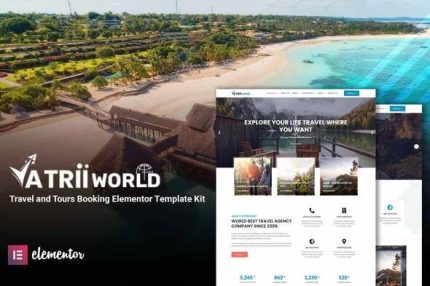 Yatriiworld - Travel & Tours Booking Elementor Pro Template Kit