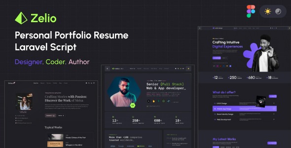 Zelio 1.1.6 – Personal Portfolio Resume Laravel Script