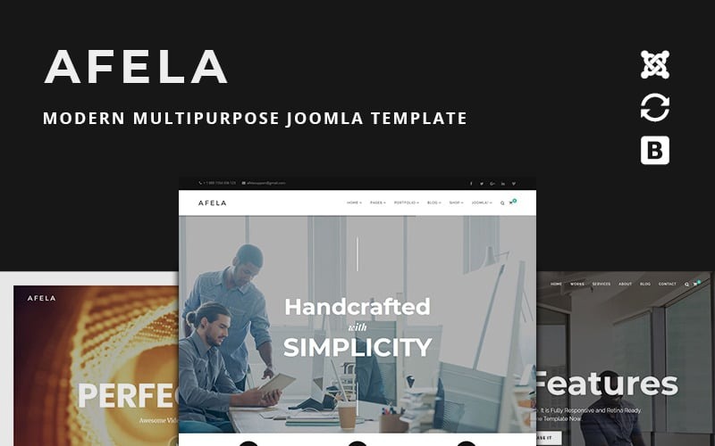 Afela 1.3 – Flexible Multi-Purpose Business Joomla Template