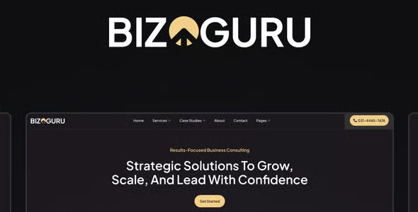BizGuru 1.0 – Business Consulting Elementor Template Kit