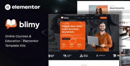 Blimy - Online Courses & Education Elementor Template Kits