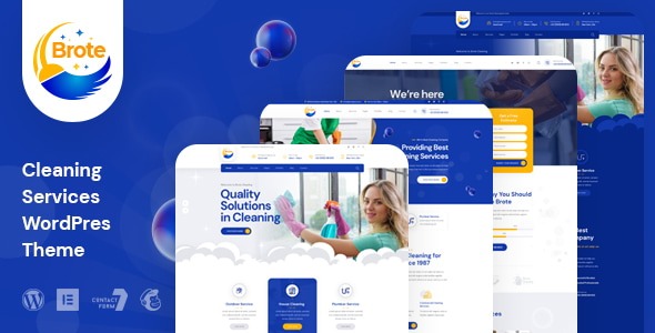 Brote 1.0.0 – Cleaning Services WordPress Theme