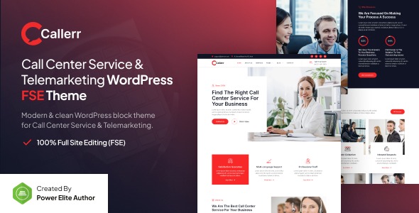 Callerr 1.0.1 – Call Center Service & Telemarketing FSE WordPress Theme