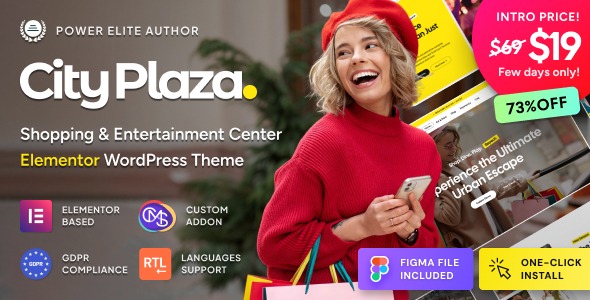 City Plaza 1.0.1 – Entertainment Center & Shopping Mall WordPress Theme