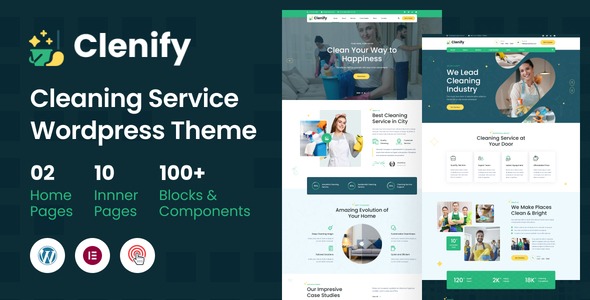Clenify 1.0.2 – Cleaning Service WordPress Theme
