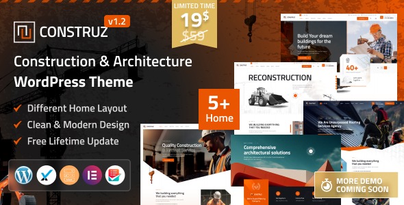 Construz 1.0 – Construction & Architecture WordPress Theme