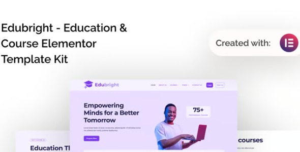 Edubright 1.0 – Online Course & Education Elementor Template Kit