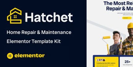 Hatchet - Home Repair & Maintenance Elementor Template Kit