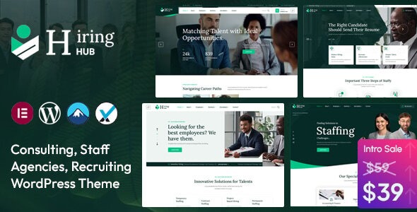Hiring Hub 1.2 – Staffing Agencies WordPress Theme