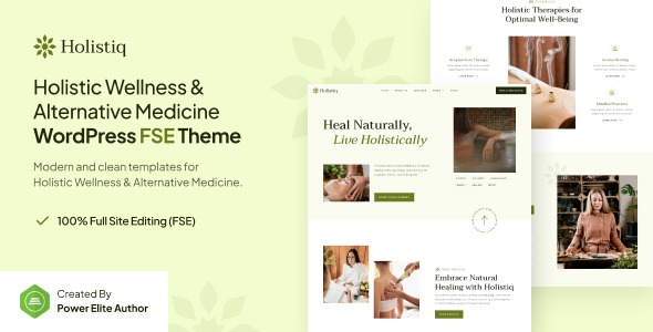 Holistiq 1.0.1 – Holistic Wellness & Alternative Medicine FSE WordPress Theme