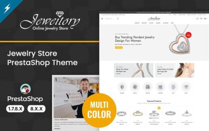 Jeweitory - Jewelry and Diamond Store PrestaShop Theme