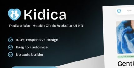 Kidica - Pediatrician Health Clinic Elementor Template Kit