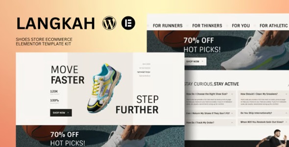 Langkah 1.0 – Shoes Store eCommerce Elementor Template Kit