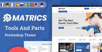 Matrics - Power Tools and Equipment PrestaShop Theme