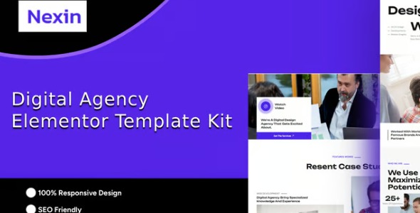 Nexin 1.0 – Creative Digital Agency Elementor Template Kit