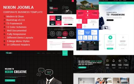 Nixon - Responsive Multipurpose Joomla Template