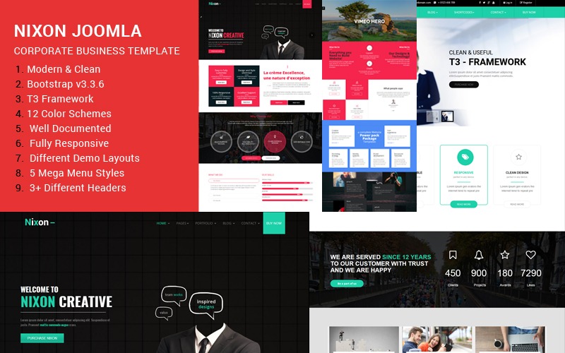 Nixon 1.0 – Responsive Multipurpose Joomla Template