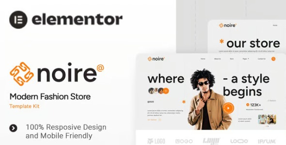 Noire 1.0 – Modern Fashion Store Elementor Template Kit