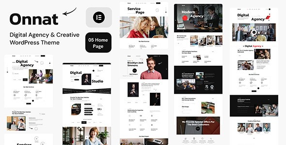Onnat 1.0.3 – Digital Agency & Creative WordPress Theme