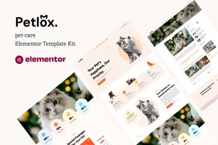 Petlox - Pet Care Elementor Template Kit
