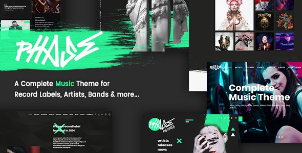 Phase 2.3.55 – A Complete Music WordPress Theme for Record Labels and Artists