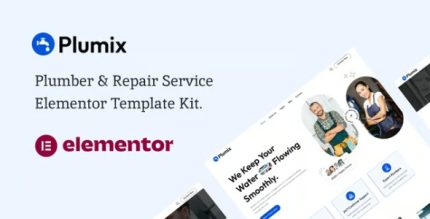 Plumix - Plumber & Repair Service Elementor Template Kit