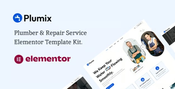 Plumix 1.0 – Plumber & Repair Service Elementor Template Kit