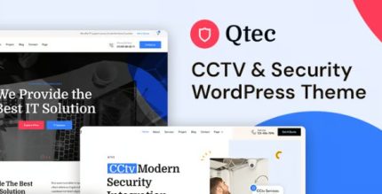 Qtec - CCTV & Security WordPress Theme