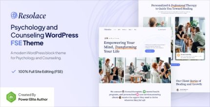 Resolace - Psychology & Counseling FSE WordPress Theme