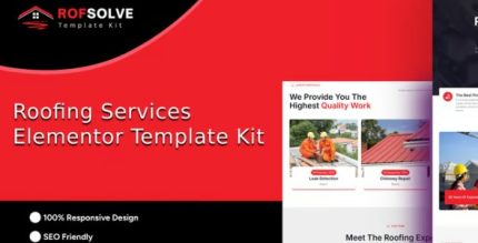 Roofsolve - Roofing Services Elementor Template Kit
