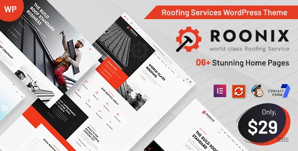 Roonix 1.5 – Roofing Services WordPress Theme