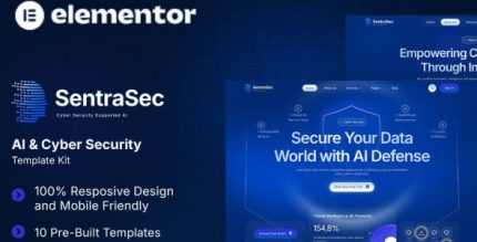 SentraSec - AI & Cyber Security Elementor Template Kit