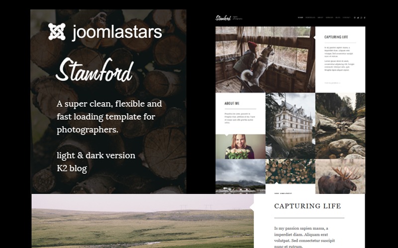 Stamford 1.0 – Photography, Portfolio And Blog Joomla Template