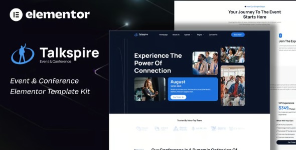 Talkspire 1.0 – Event & Conference Elementor Template Kit