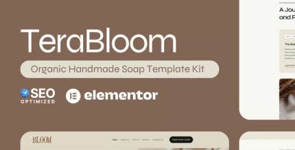 TerraBloom - Organic Handmade Soap Elementor Template Kit