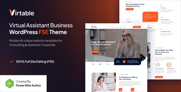 Virtable 1.0.1 – Virtual Assistant Business FSE WordPress Theme